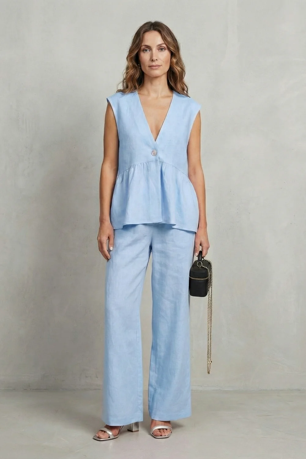 Rosélune – Soft ruffle elegance – Top and trouser set - Image 6