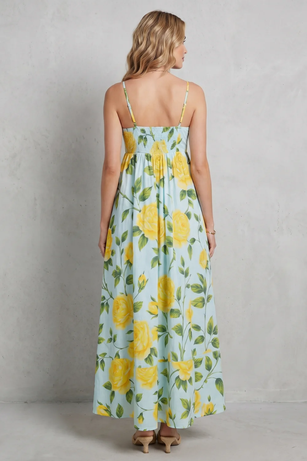 Roselune – Square neck floral charm – Maxi dress - Image 4