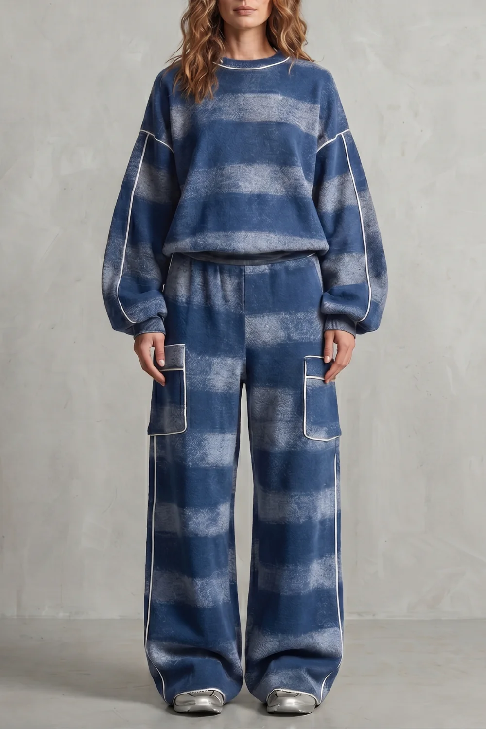Rovienne – Distressed plaid street style – Two piece set - Image 5