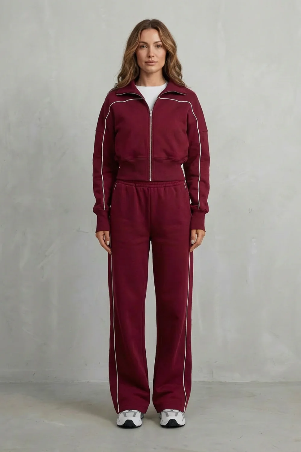 Savina – Urban Edge Piped Zip Jacket & Wide-Leg Pants Set - Image 12