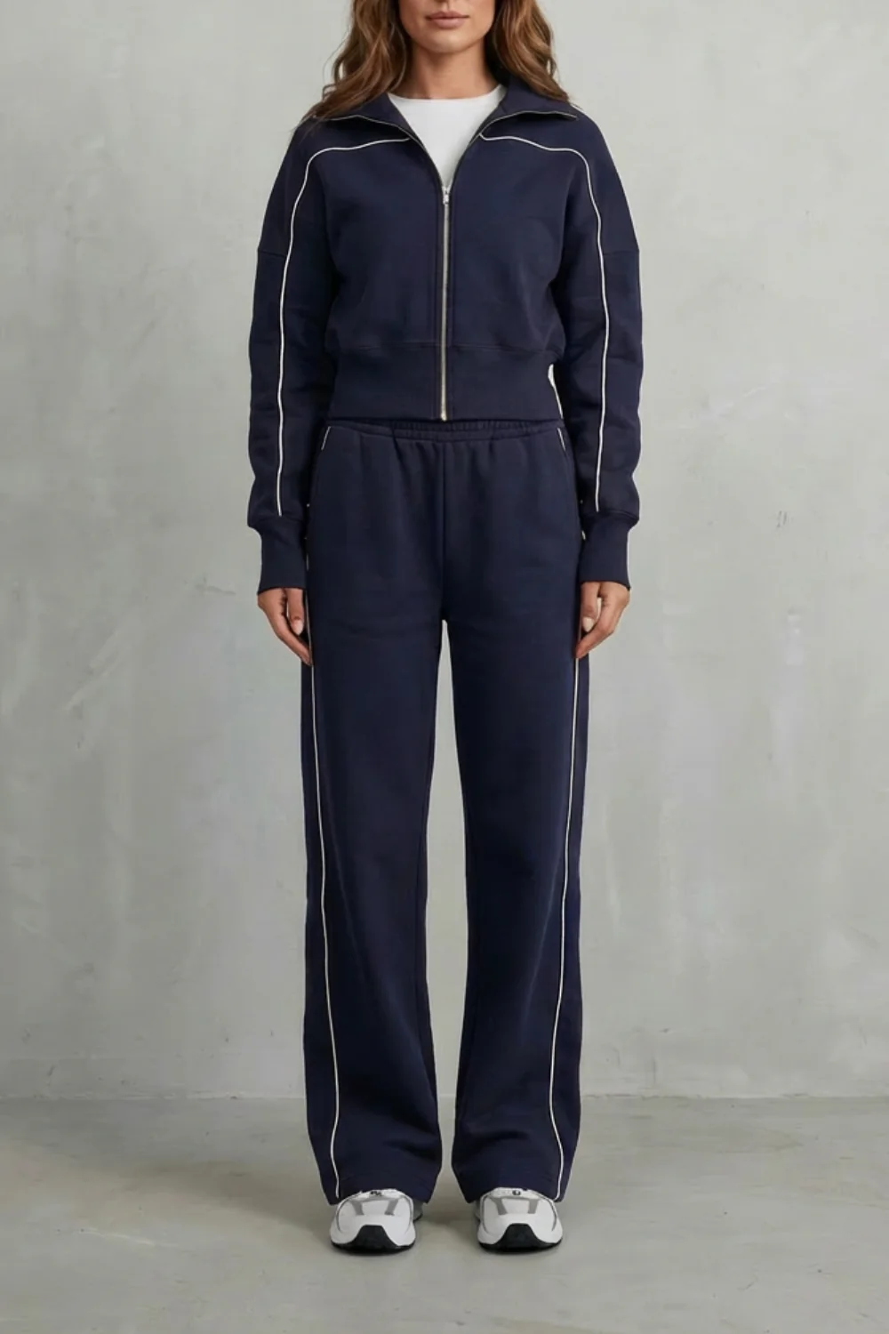 Savina – Urban Edge Piped Zip Jacket & Wide-Leg Pants Set - Image 15