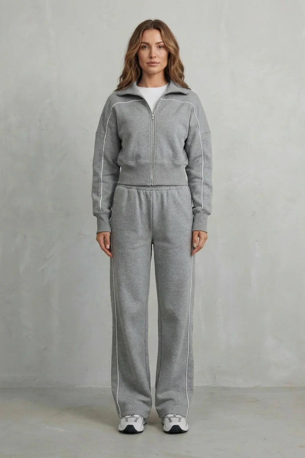 Savina – Urban Edge Piped Zip Jacket & Wide-Leg Pants Set - Image 6