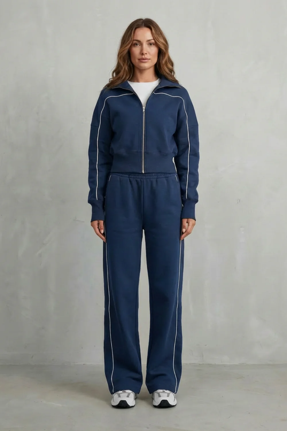 Savina – Urban Edge Piped Zip Jacket & Wide-Leg Pants Set - Image 8