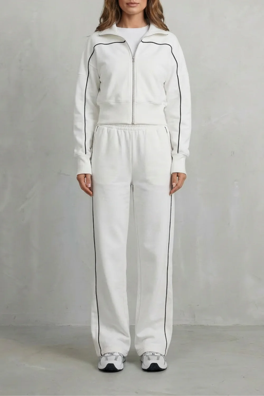 Savina – Urban Edge Piped Zip Jacket & Wide-Leg Pants Set - Image 9