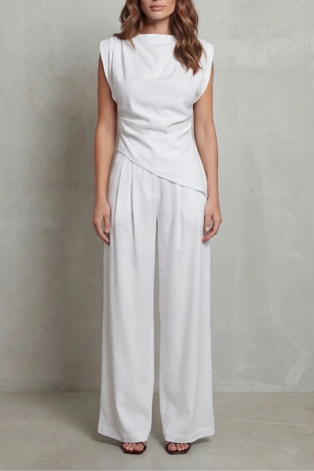 Selora – Draped waist detail – Casual elegance set - Image 5