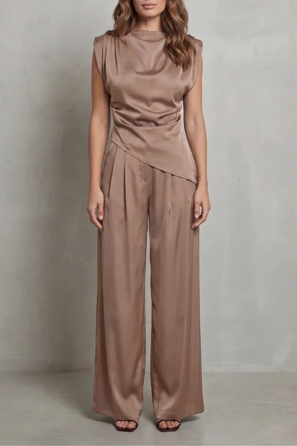 Selora – Draped waist detail – Casual elegance set - Image 7