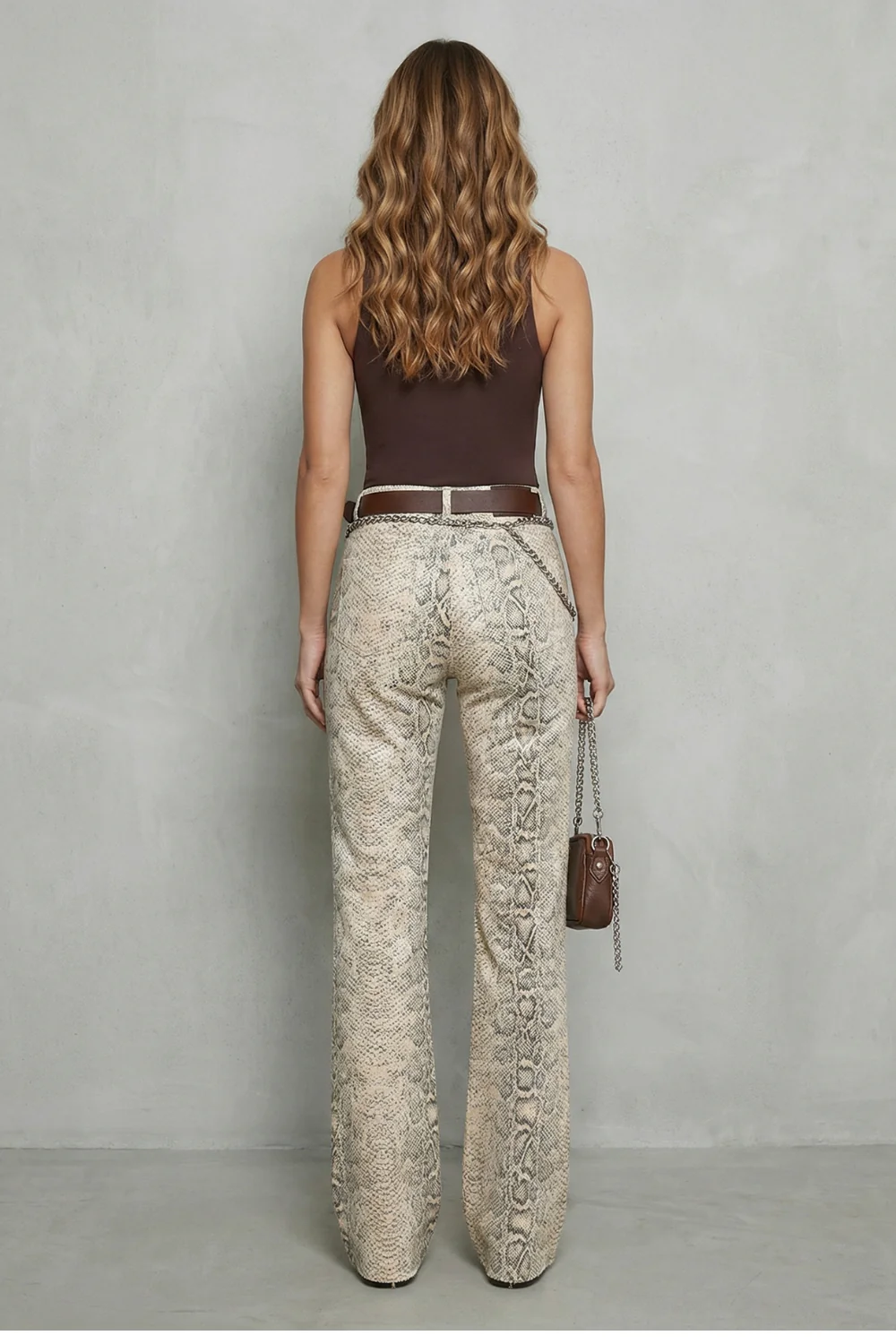 Seraphielle – Snake print elegance – Palazzo jeans - Image 4