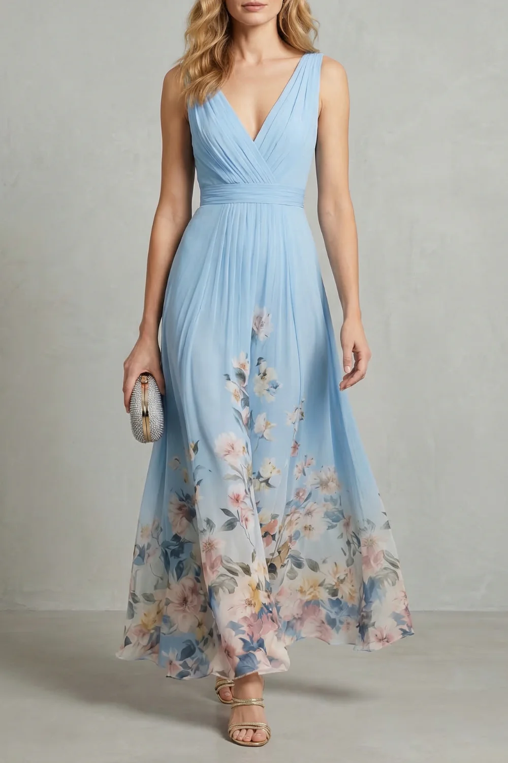 Serelisse – Romantic floral ombre – Maxi dress
