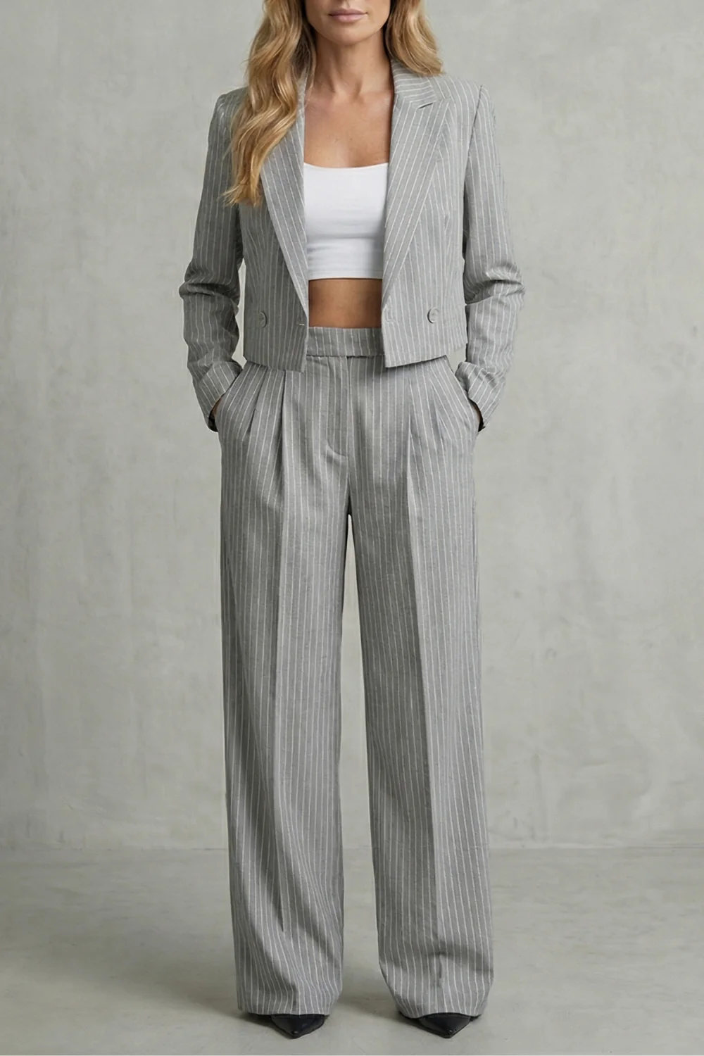 Stravelle – Tailored striped elegance – Two piece set - Image 5