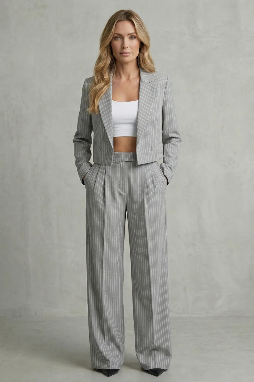 Stravelle – Tailored striped elegance – Two piece set - Image 6