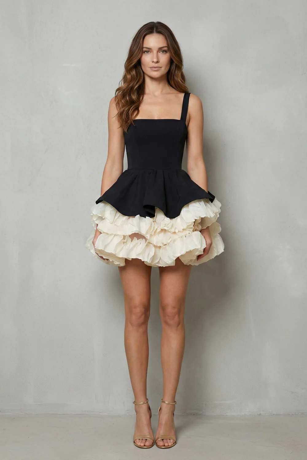 Sutton – Statement volume – Women’s Sleeveless Puffy Mini Dress - Image 2