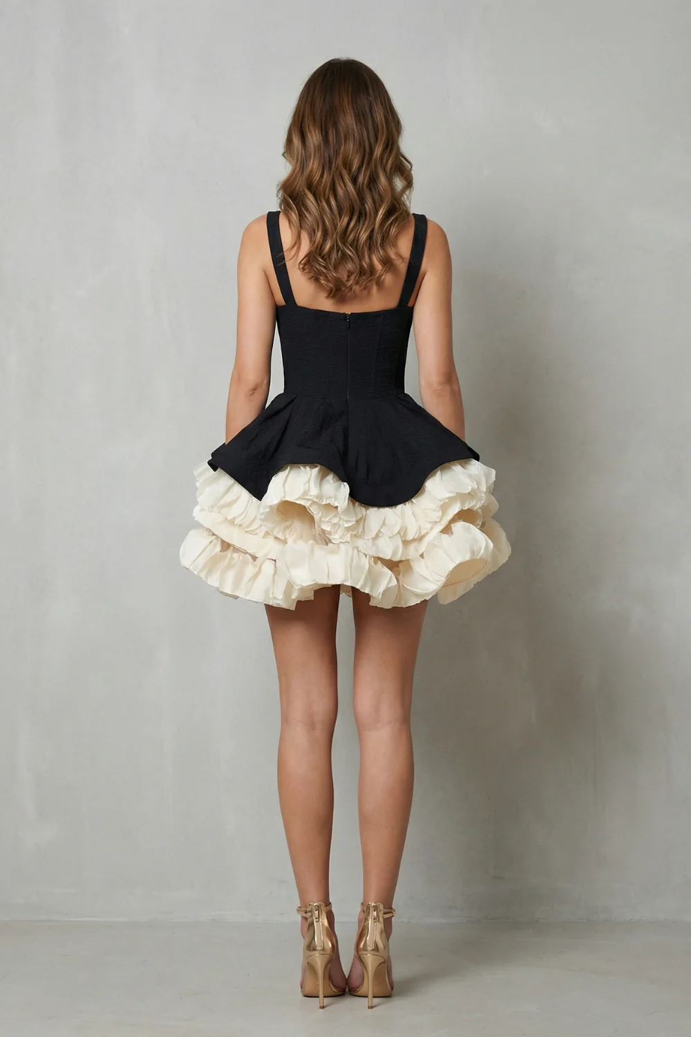 Sutton – Statement volume – Women’s Sleeveless Puffy Mini Dress - Image 4