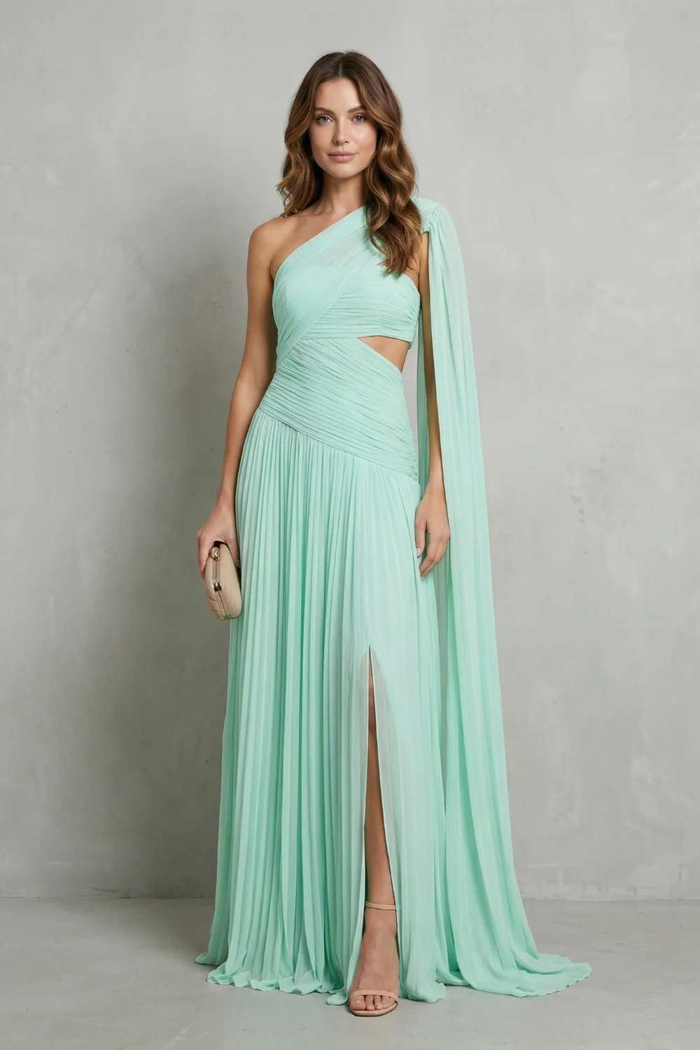 Sylvarine – Ethereal chiffon drape – Maxi dress - Image 2
