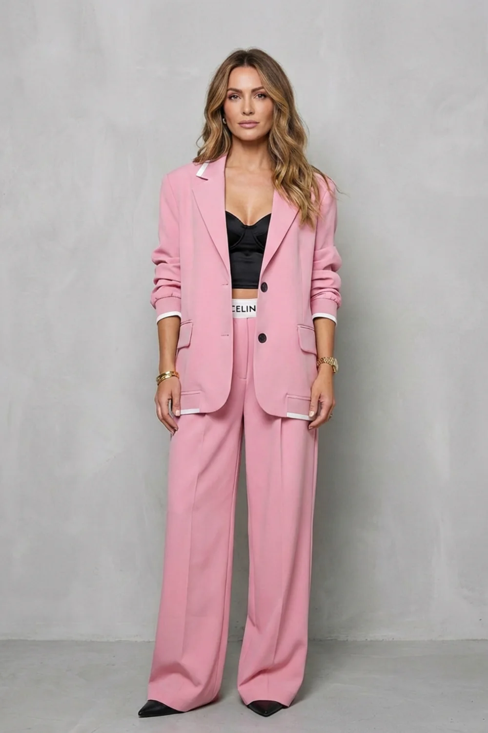 Talia – Elegant Wide-Leg Pantsuit Set – Two-Piece Power Look - Image 14