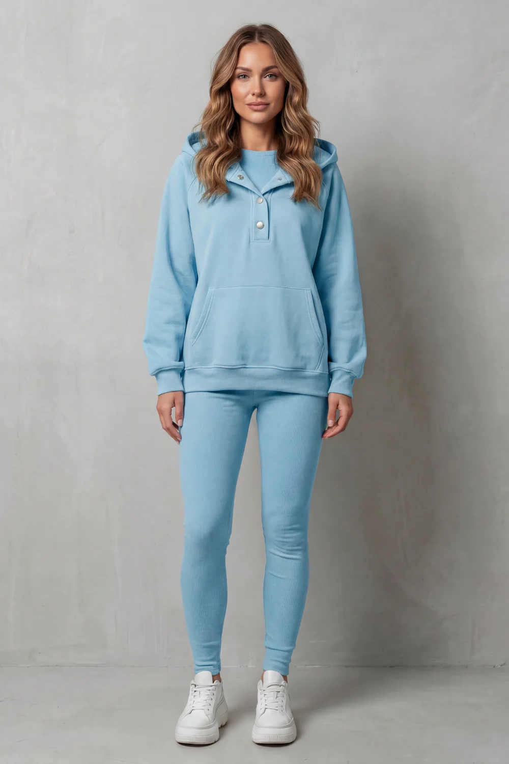Thalina – Button detail hoodie – Cozy Relaxed Set - Image 12