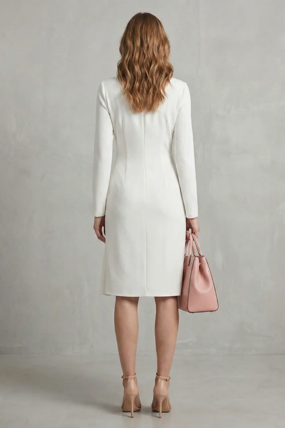 Valerisse – Draped waist elegance – Midi dress - Image 4