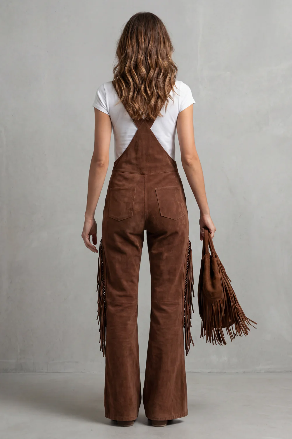 Valnera – Western fringe detail – Flared overalls - Image 4