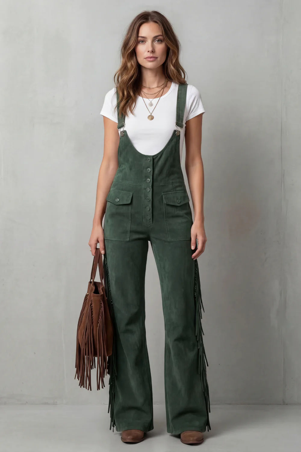 Valnera – Western fringe detail – Flared overalls - Image 6