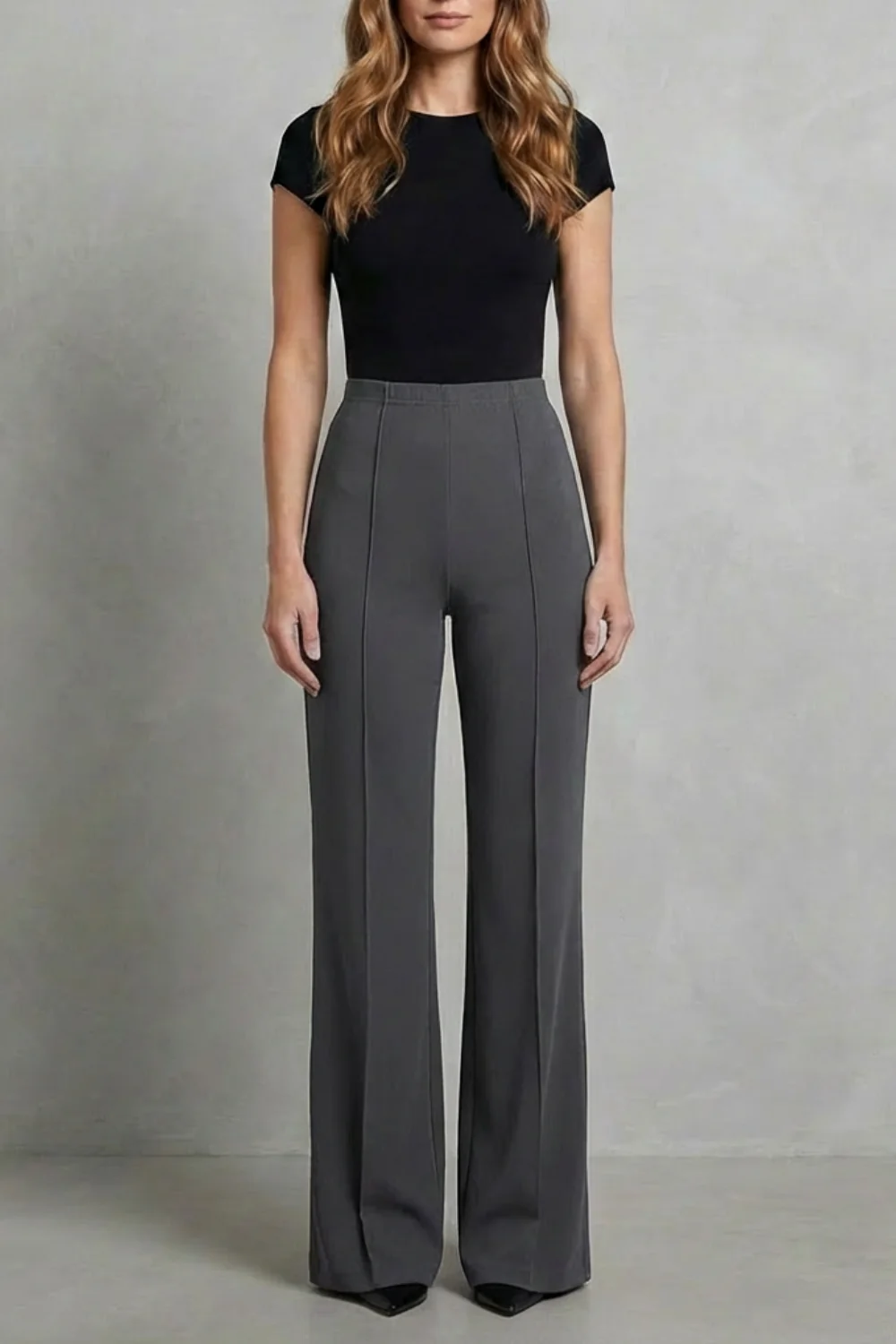 Velizza – Streamlined silhouette – High-waist wide-leg trousers - Image 5
