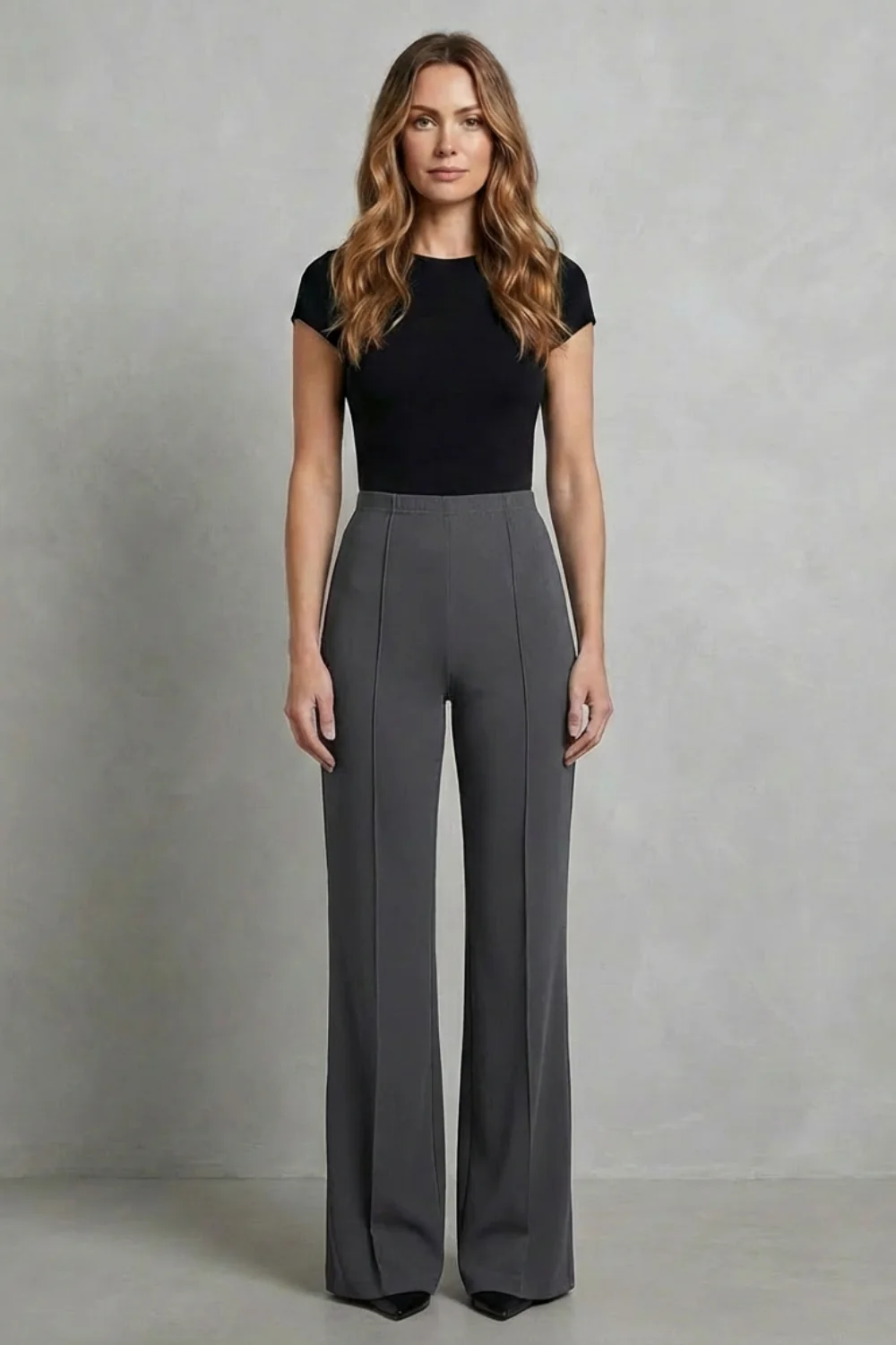 Velizza – Streamlined silhouette – High-waist wide-leg trousers - Image 6