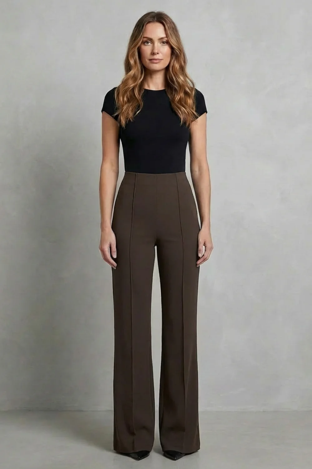 Velizza – Streamlined silhouette – High-waist wide-leg trousers - Image 8