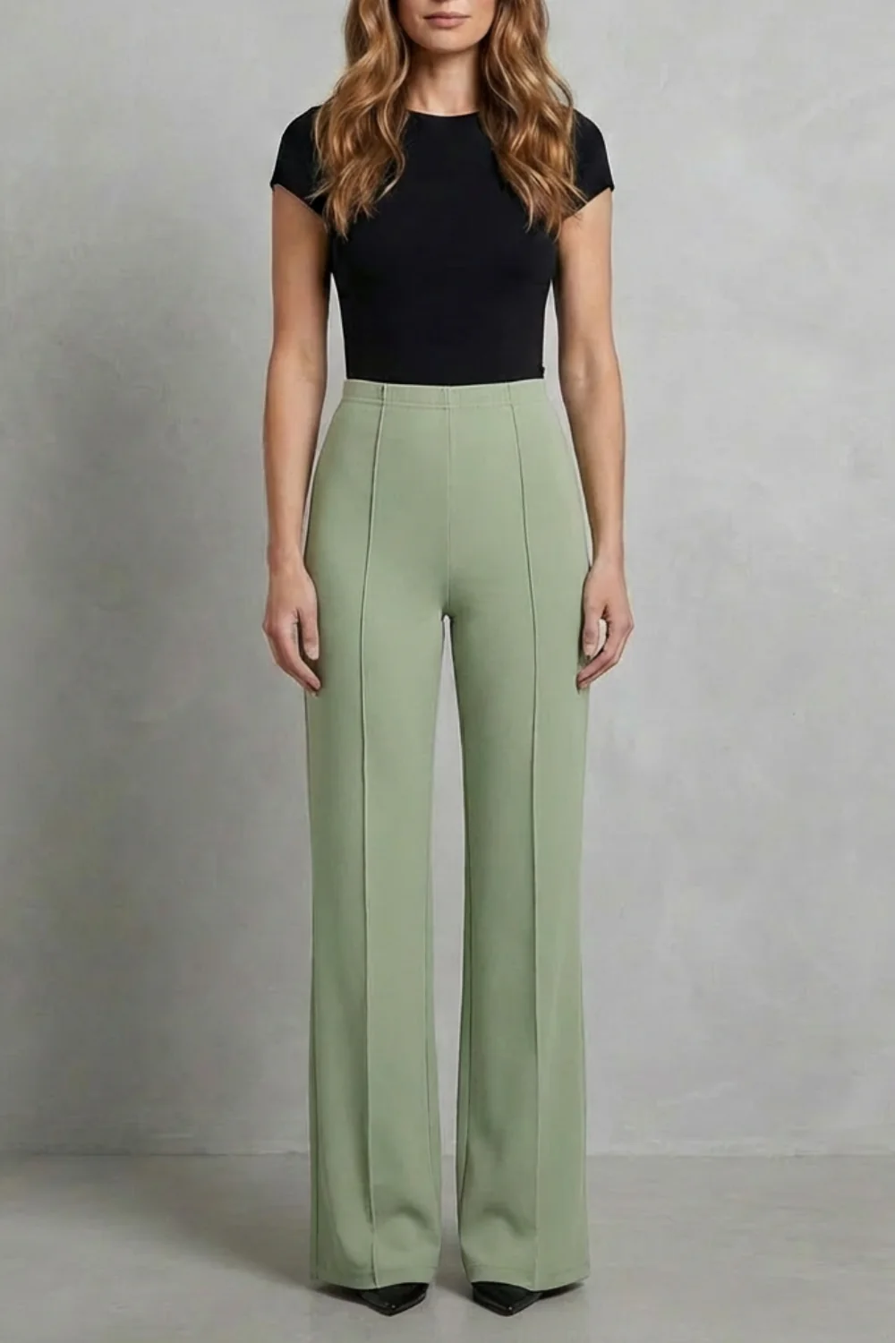 Velizza – Streamlined silhouette – High-waist wide-leg trousers - Image 9