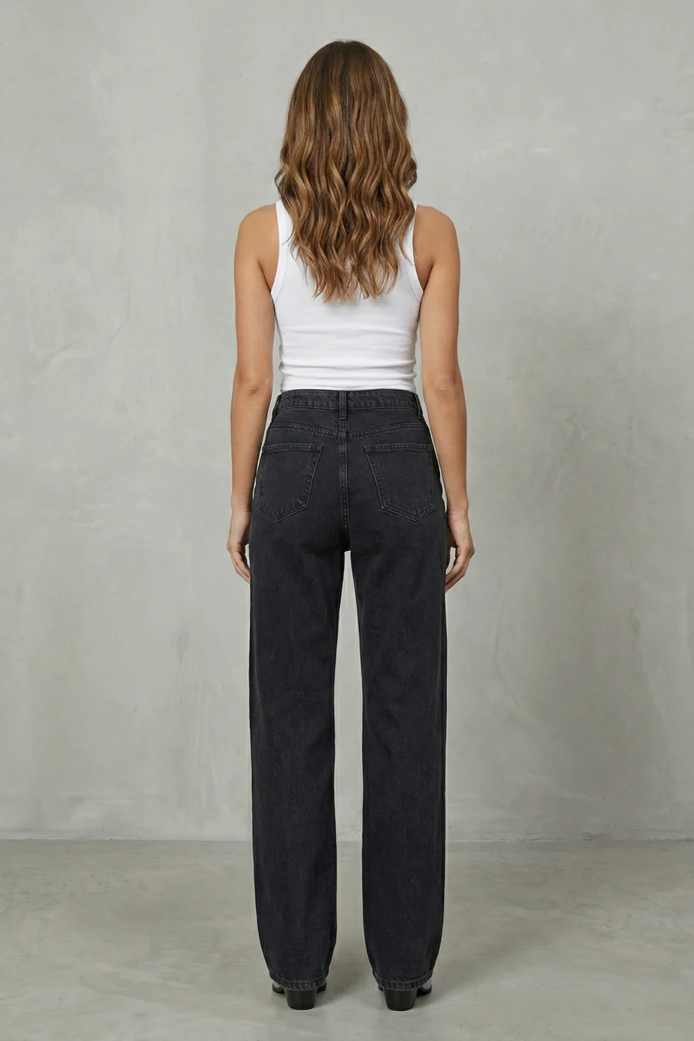 Velmoura – Crystal cut detail – Wide leg jeans - Image 4