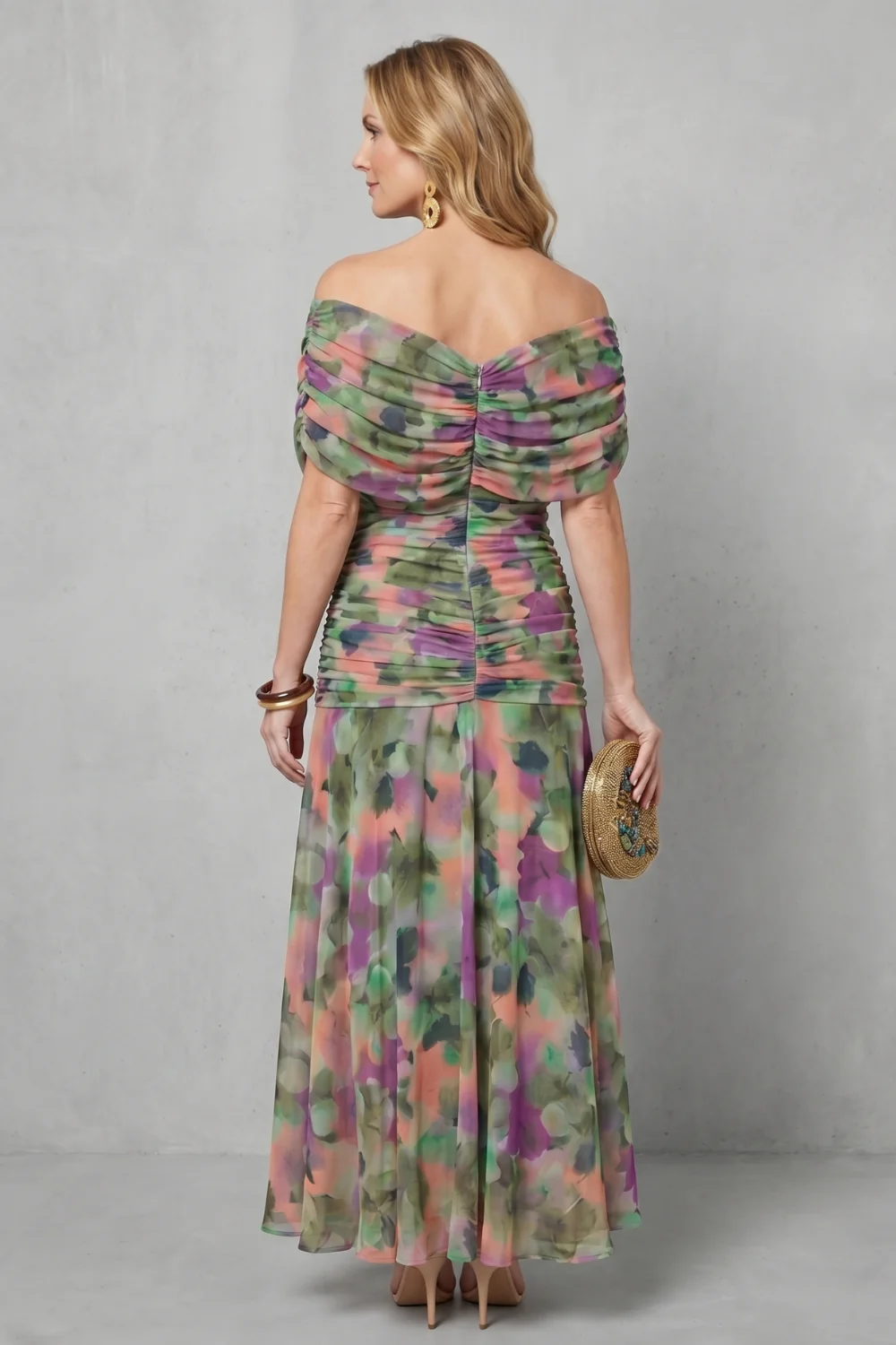 Verdelisse – Draped floral flow – Maxi dress - Image 4