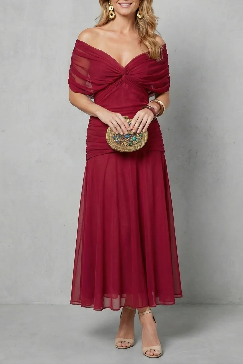 Verdelisse – Draped floral flow – Maxi dress - Image 7