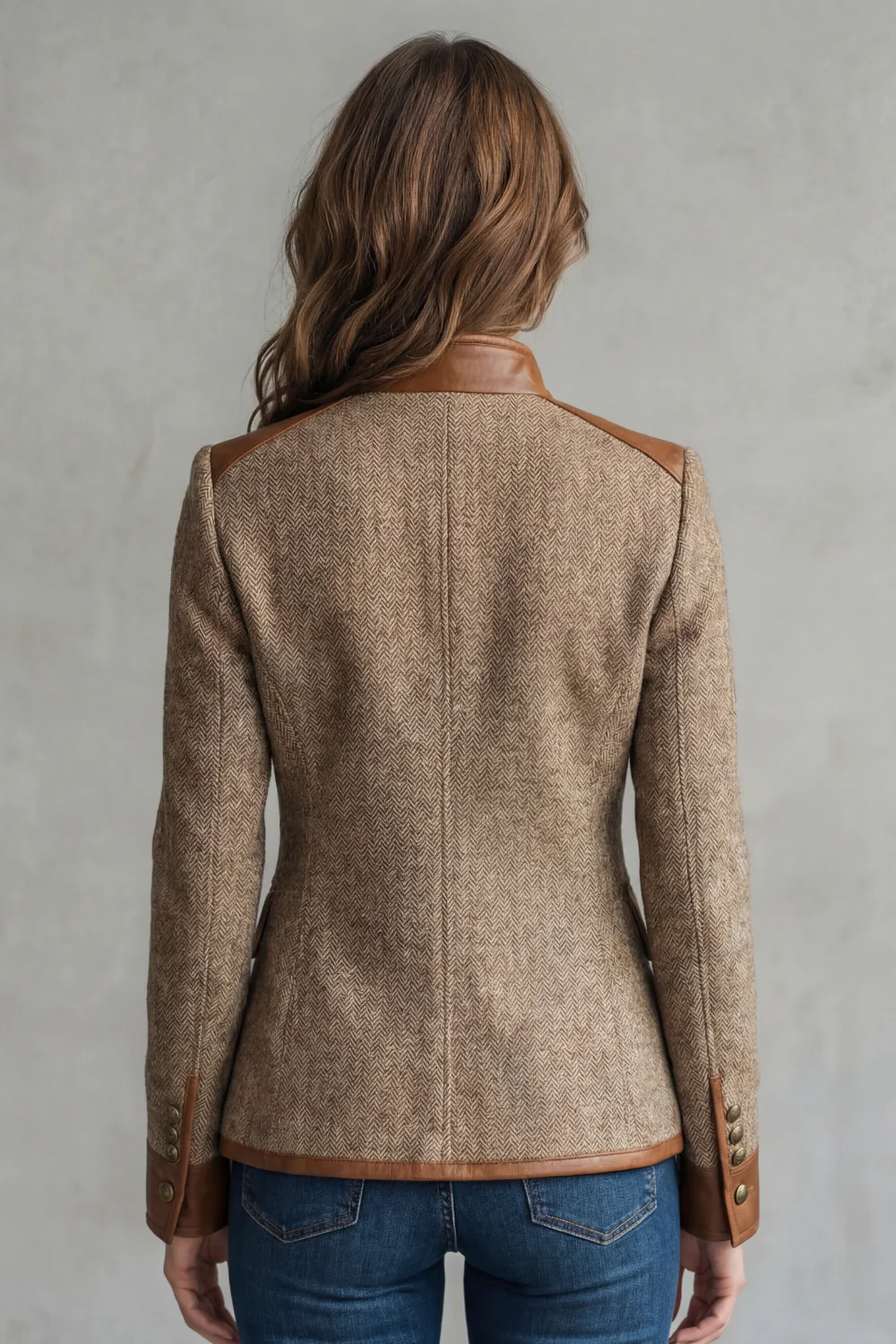 Brienne – Vintage Trim Detail – Tweed Jacket - Image 4