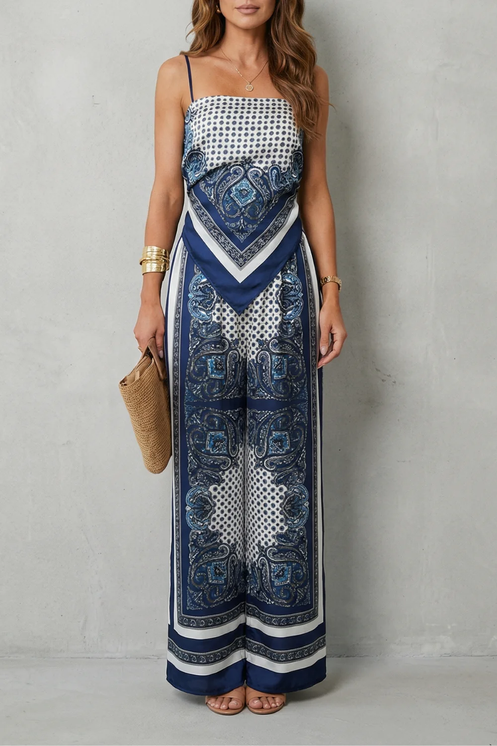 Zafloria – Ornate printed flow – Two piece set